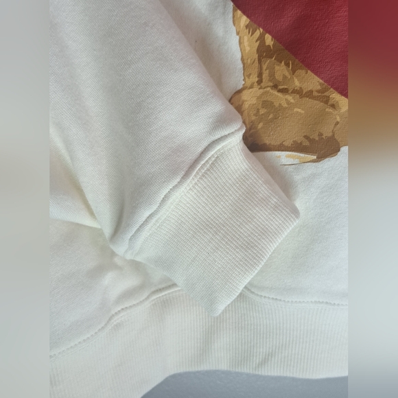 Grayson & Thread Teddy Bear Print Cream Graphic Sweatshirt Sz Large NWT - Picture 5 of 5